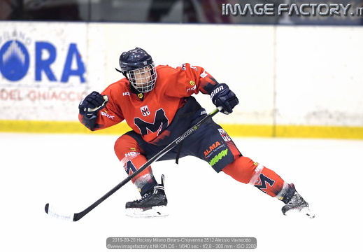 2019-09-20 Hockey Milano Bears-Chiavenna (0-4)